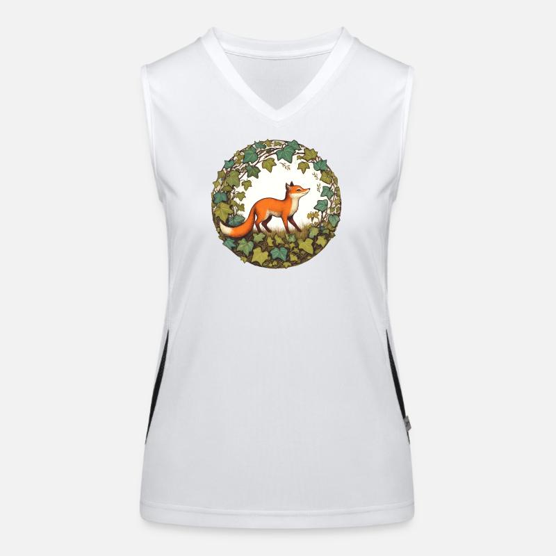Fox in Ivy Circle Women's Functional Contrast Tank Top
