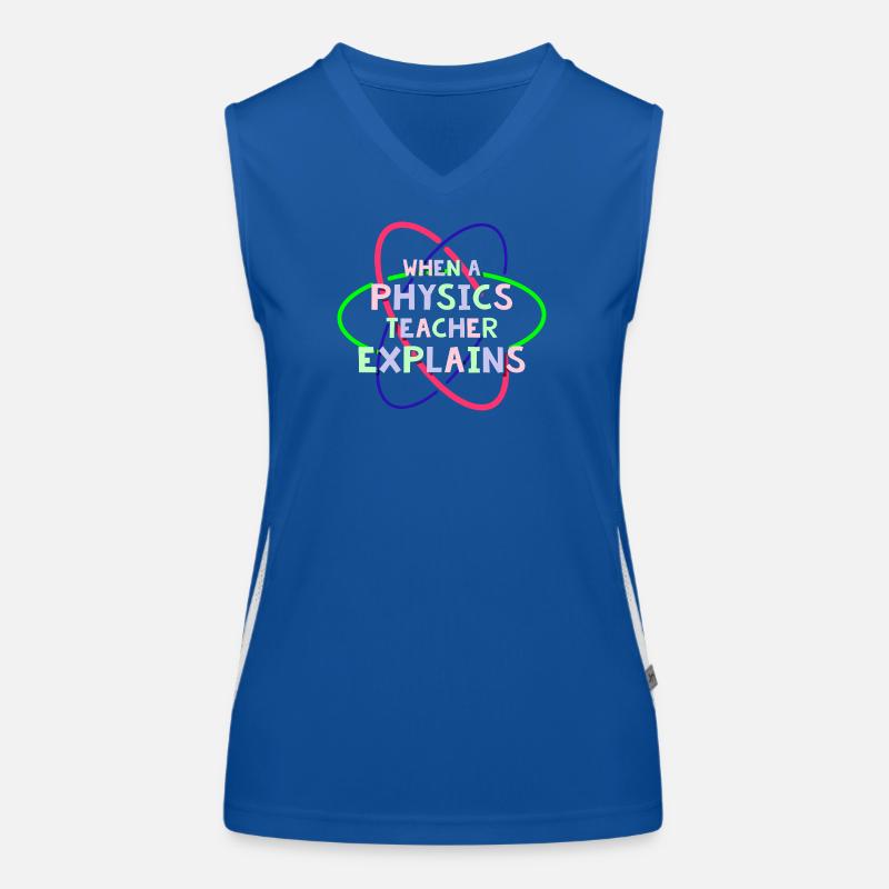 Physics Physicist Physics Student Physics Teacher Women's Functional Contrast Tank Top