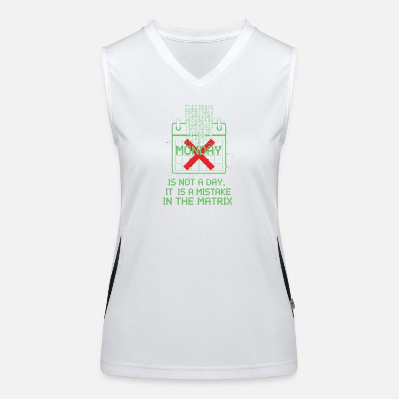 Erreur d’assemblage dans le calendrier matriciel Débardeur respirant contrasté Femme