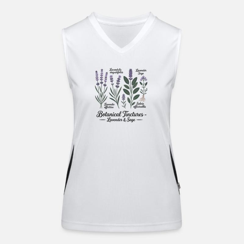 Botanical Tinctures – Lavender & Sage Women's Functional Contrast Tank Top