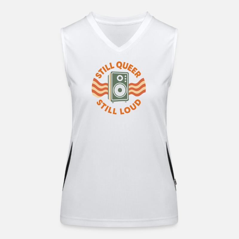 Groovy Pride Retro Gleichheit Queer Geschichte Funktionelles Kontrast-Tank Top für Frauen
