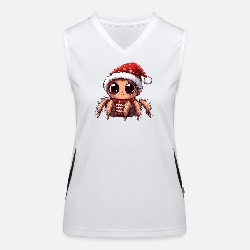 Tarentule Noël Débardeur respirant contrasté Femme