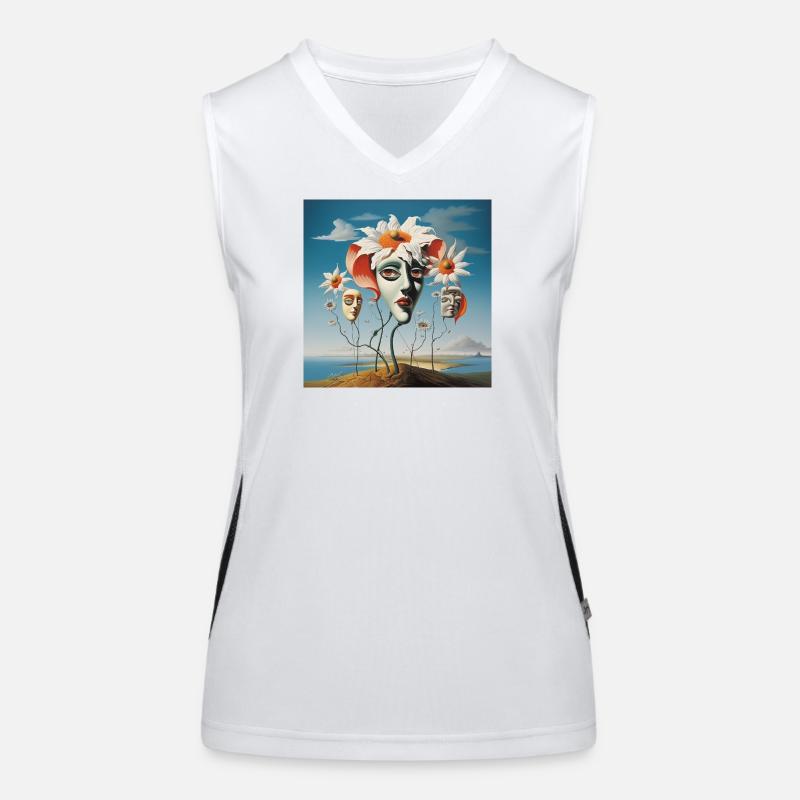 Masques de fleurs Dream Débardeur respirant contrasté Femme