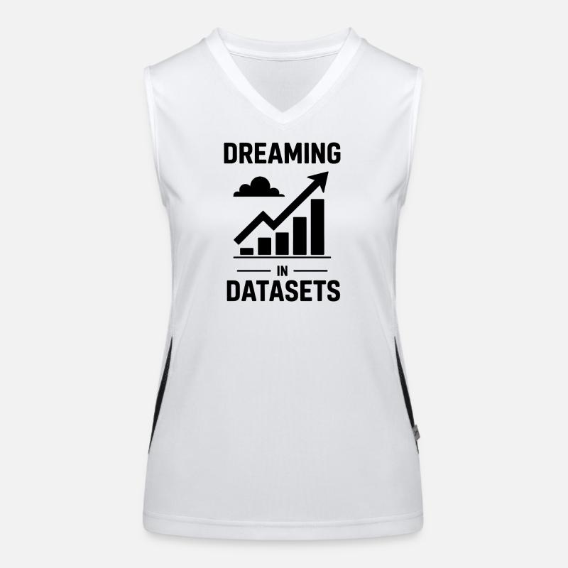 Datenanalyst Spruch Lustiges Datenanalyst Geschenk Funktionelles Kontrast-Tank Top für Frauen