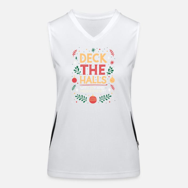 Deck the Halls in Joy Women's Functional Contrast Tank Top