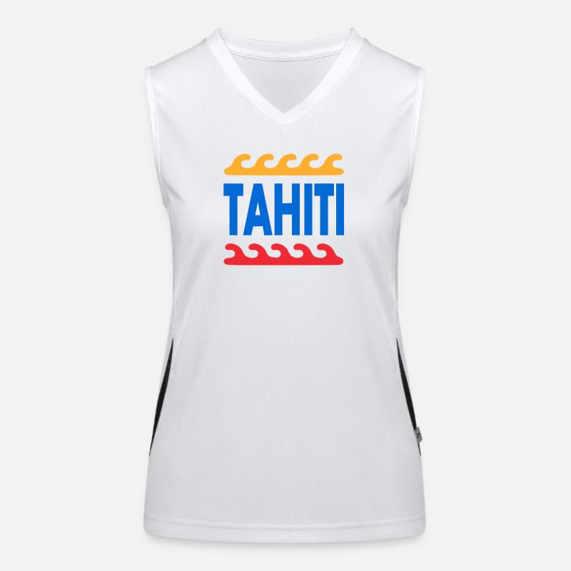 Tahiti - French Polynesia - Polynesia - Beach Women's Functional Contrast Tank Top