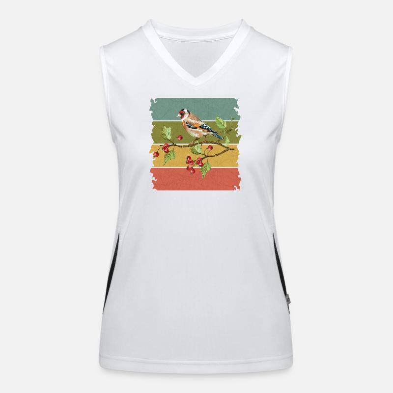 Colorful bird Women's Functional Contrast Tank Top