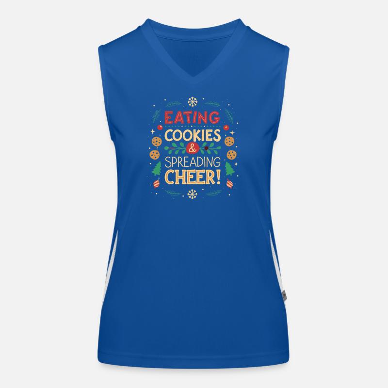 Kekse essen und Freude verbreiten Funktionelles Kontrast-Tank Top für Frauen
