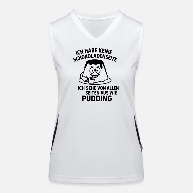 pudding schokoladenseite Funktionelles Kontrast-Tank Top für Frauen