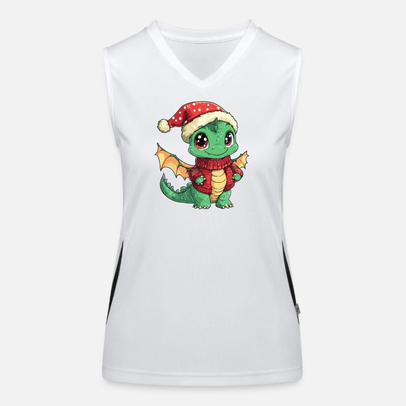 Dragon Christmas Women's Functional Contrast Tank Top