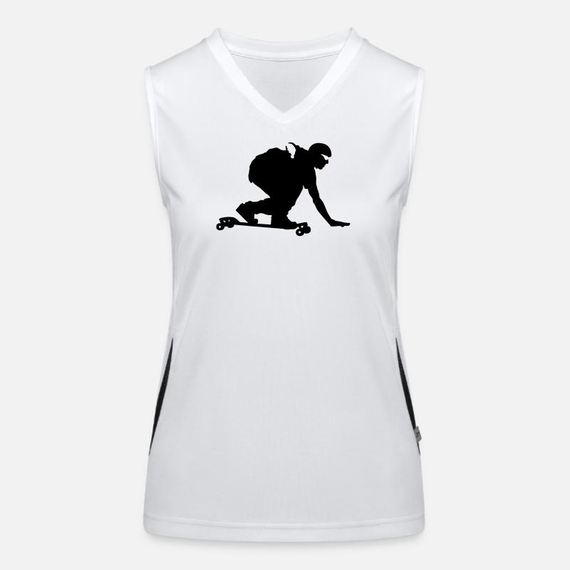 Longboard Funktionelles Kontrast-Tank Top für Frauen
