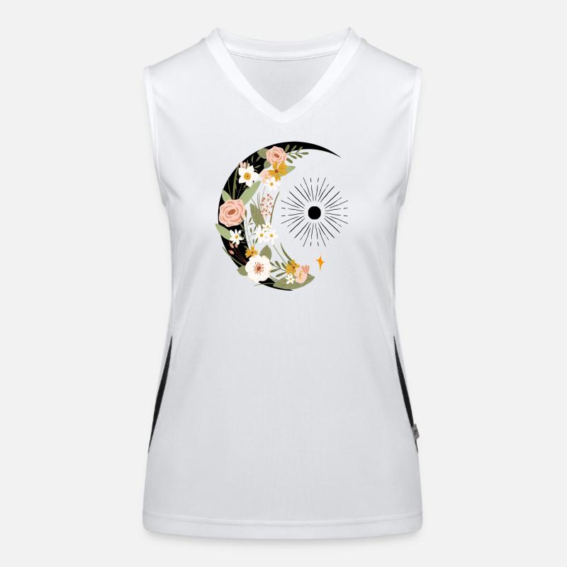  Blumen Ornament Funktionelles Kontrast-Tank Top für Frauen