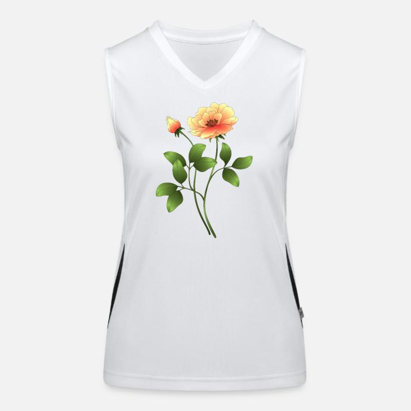 Fleur Débardeur respirant contrasté Femme