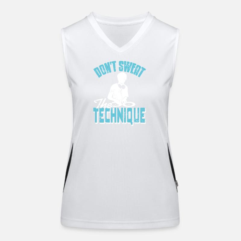 Don't Sweat The Technique DJ Mix Mastery Women's Functional Contrast Tank Top