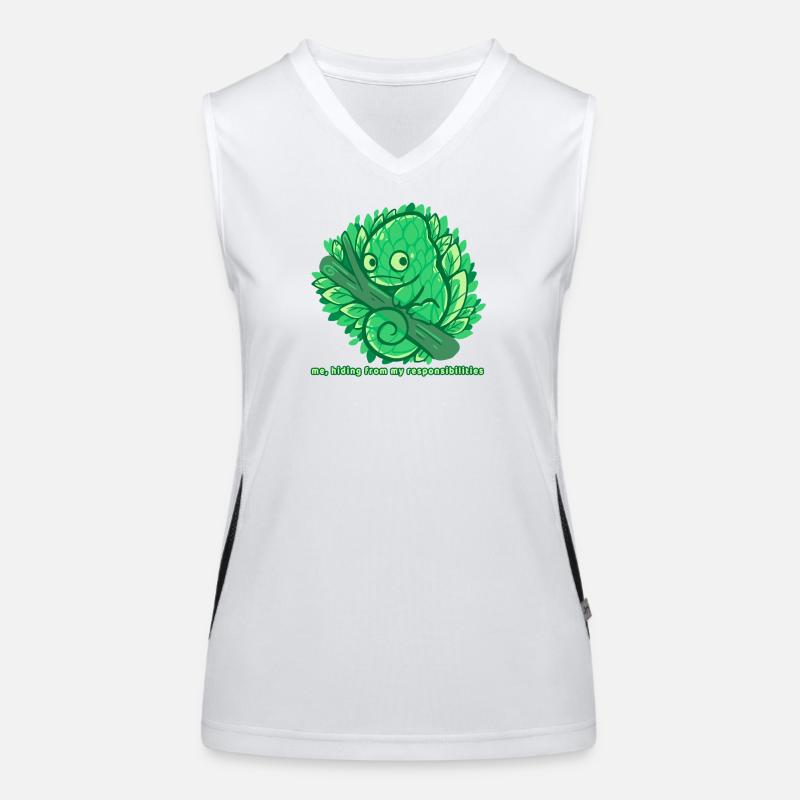 Hiding from my responsibilities Women's Functional Contrast Tank Top