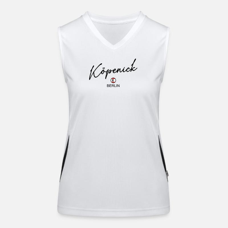 Köpenick - Drapeau de Berlin - Ours de Berlin Débardeur respirant contrasté Femme