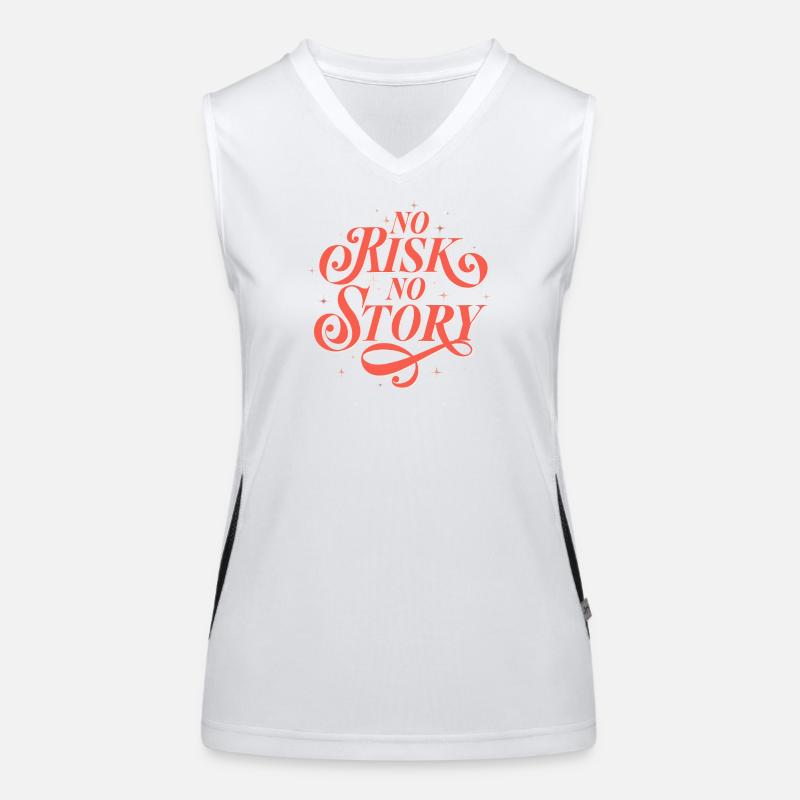 AUCUN RISQUE. PAS D’HISTOIRE. Débardeur respirant contrasté Femme