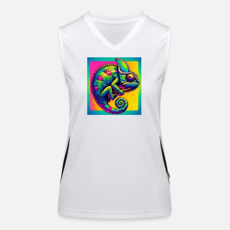 Chamäleon Funktionelles Kontrast-Tank Top für Frauen