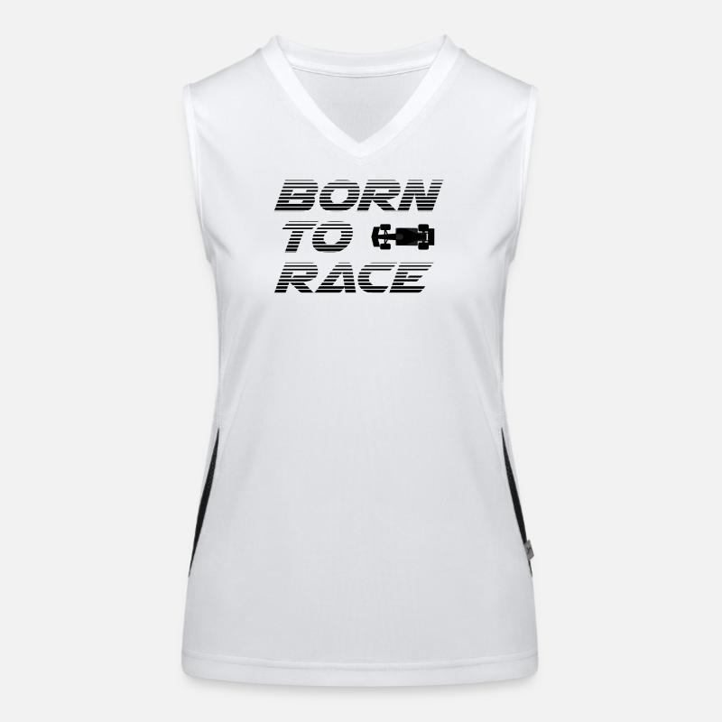 Né pour la course Débardeur respirant contrasté Femme