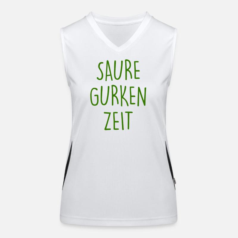 Sour cucumber time Women's Functional Contrast Tank Top