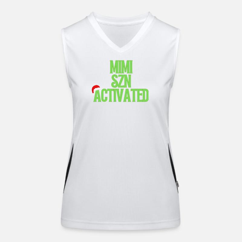 Mimi Szn activé - Conception de Noël Débardeur respirant contrasté Femme