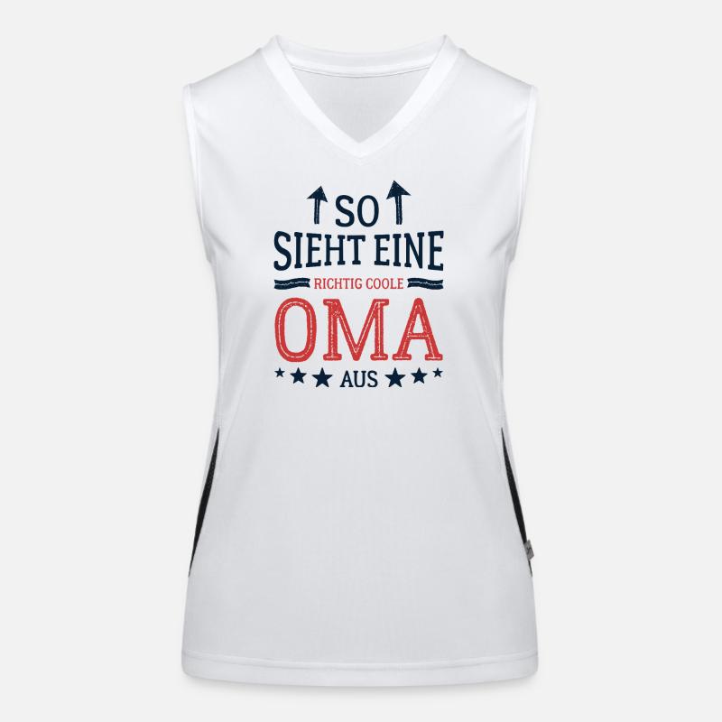 So sieht eine coole Oma aus Beste Großmutter Funktionelles Kontrast-Tank Top für Frauen