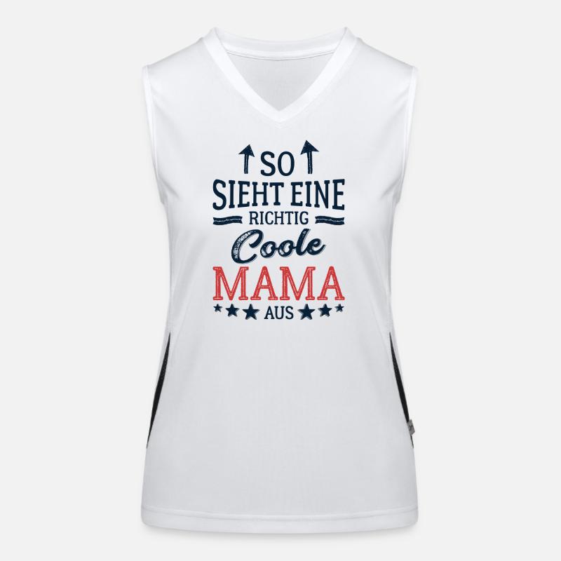 So sieht eine coole Mama aus Beste Mutter Mami Funktionelles Kontrast-Tank Top für Frauen