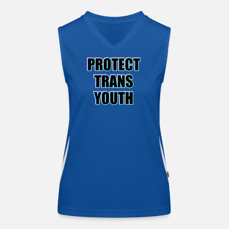 Protéger les jeunes trans Débardeur respirant contrasté Femme