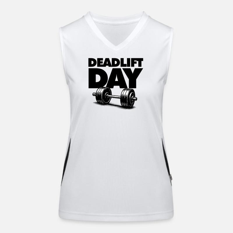 Tag des Kreuzhebens Funktionelles Kontrast-Tank Top für Frauen