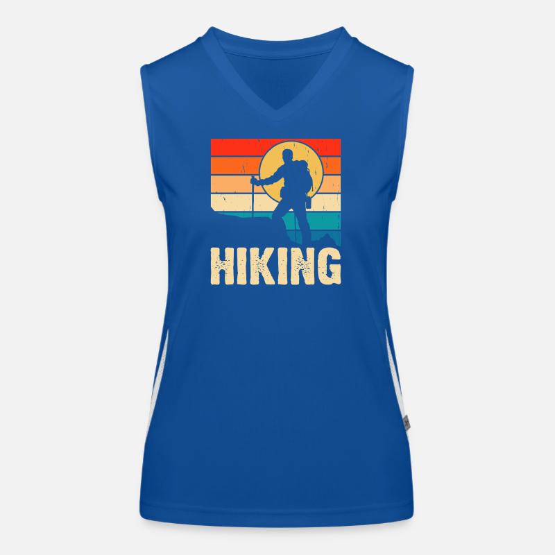 Hiking Retro Funktionelles Kontrast-Tank Top für Frauen