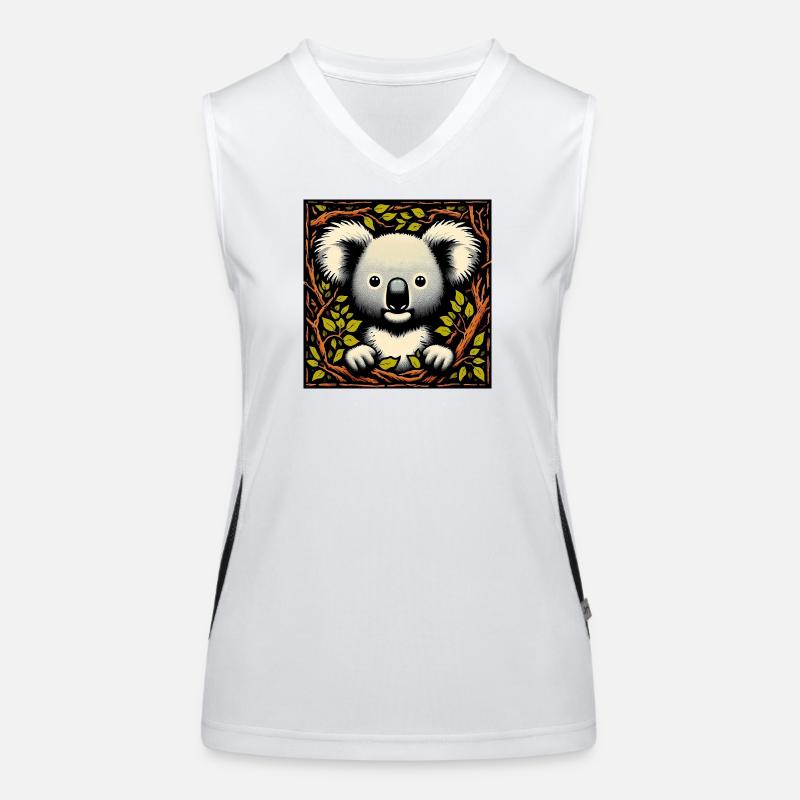 Koala Funktionelles Kontrast-Tank Top für Frauen