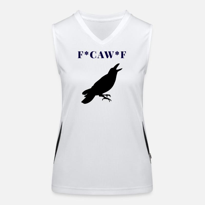 FCAWF Funny Crow Bird Design Funktionelles Kontrast-Tank Top für Frauen