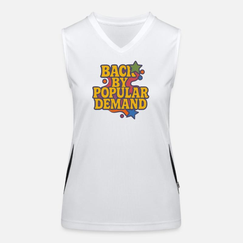 De retour par Popular Demand Retro Script Débardeur respirant contrasté Femme