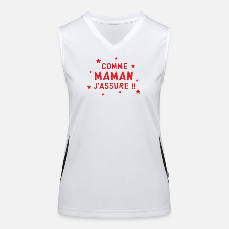 Wie Mama sichere ich! Muttertag Funktionelles Kontrast-Tank Top für Frauen