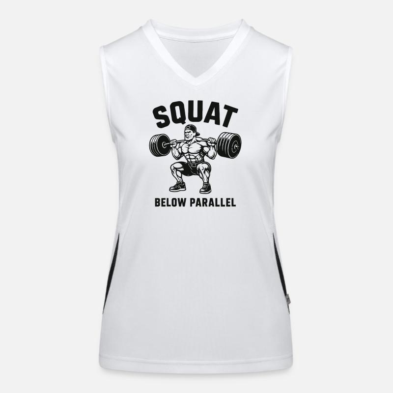 Squat Below Parallel Heavy Lifter Women's Functional Contrast Tank Top