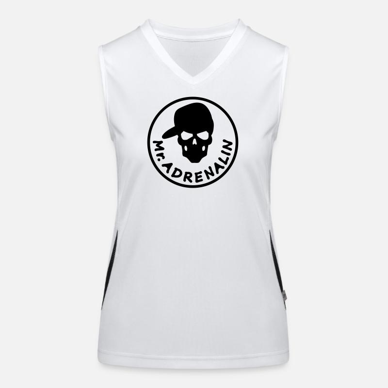 Mr. Adrenalin Funktionelles Kontrast-Tank Top für Frauen