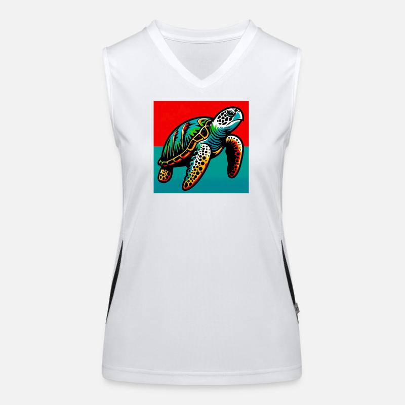 turtle Women's Functional Contrast Tank Top