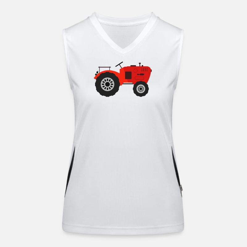 Traktor Funktionelles Kontrast-Tank Top für Frauen