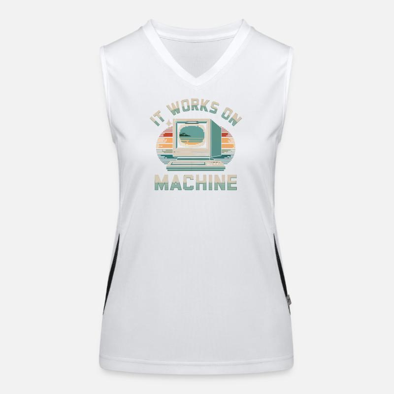 Programmierer Humor Funktionelles Kontrast-Tank Top für Frauen