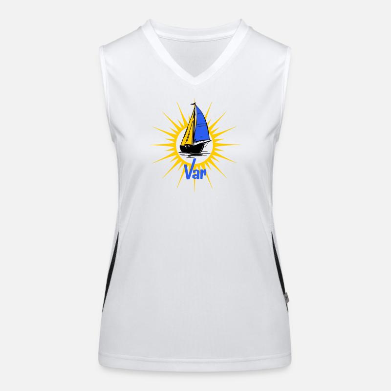 Voilier Soleil Var Débardeur respirant contrasté Femme
