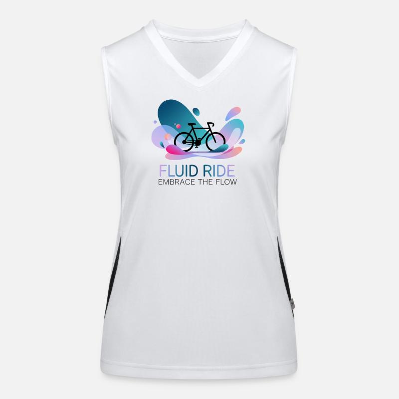 Fluid Ride Umarme den Flow Funktionelles Kontrast-Tank Top für Frauen