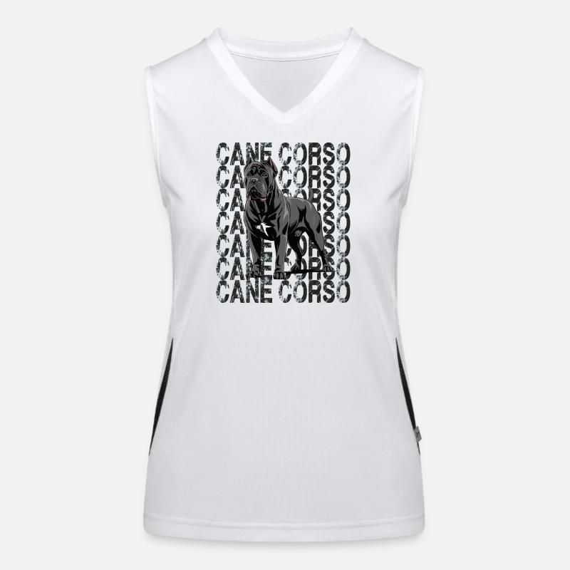 Cane Corso Lover Design Débardeur respirant contrasté Femme