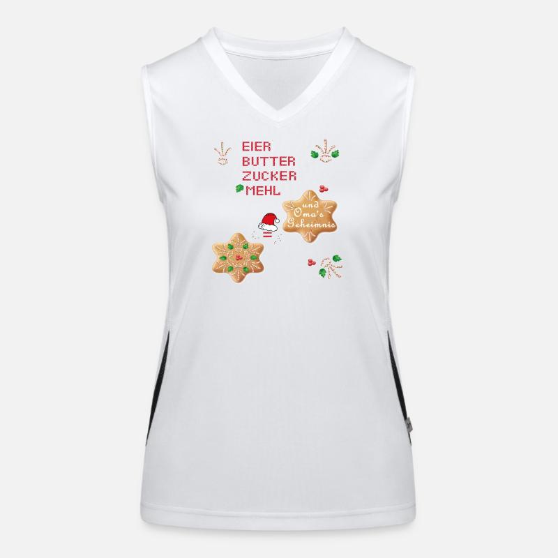 Weihnachtsplätzchen Funktionelles Kontrast-Tank Top für Frauen