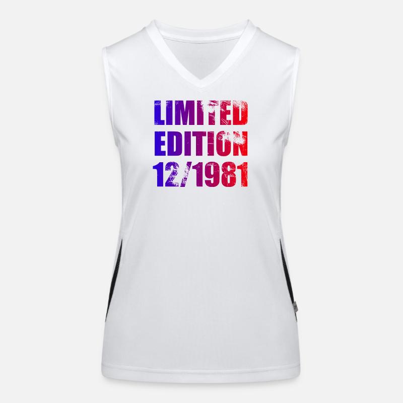 44e anniversaire Edition Limitée 12/1981 Débardeur respirant contrasté Femme