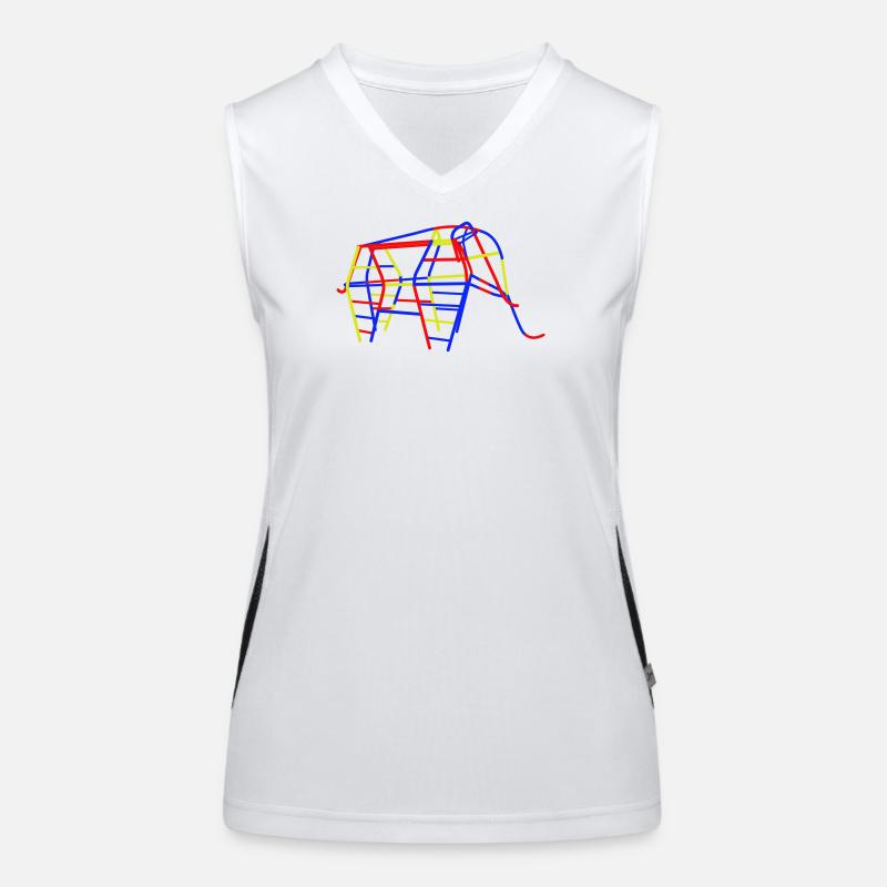 GDR Climbing Elephant Women's Functional Contrast Tank Top