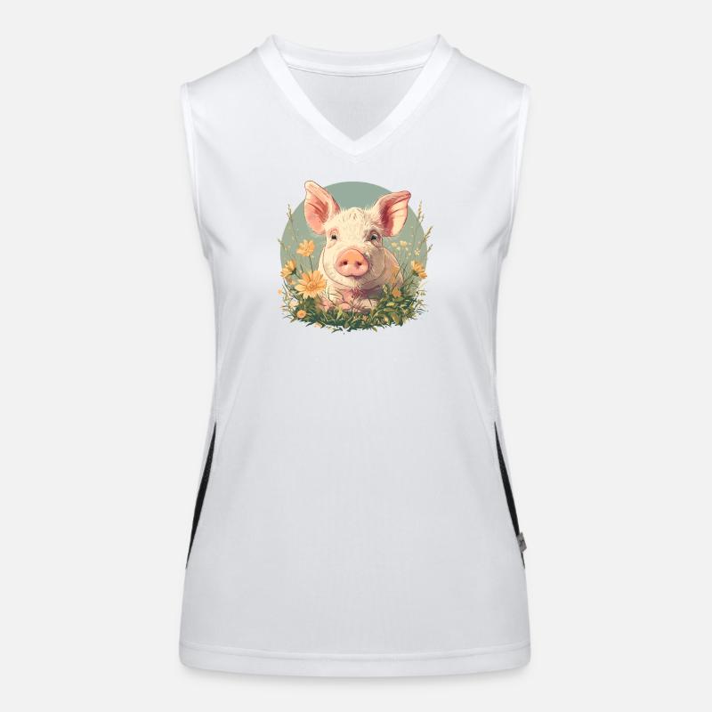 Cochon Cochon Débardeur respirant contrasté Femme