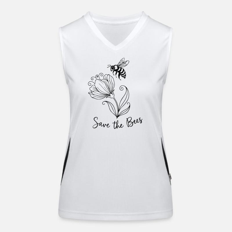 Save the bees Women's Functional Contrast Tank Top