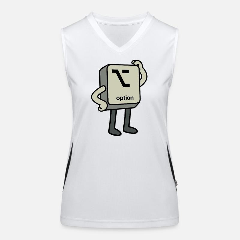 Option button Women's Functional Contrast Tank Top