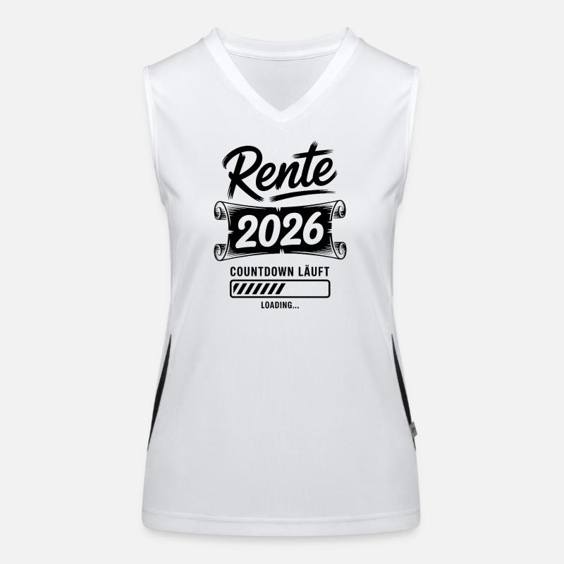 Rente Countdown 2026 Funktionelles Kontrast-Tank Top für Frauen