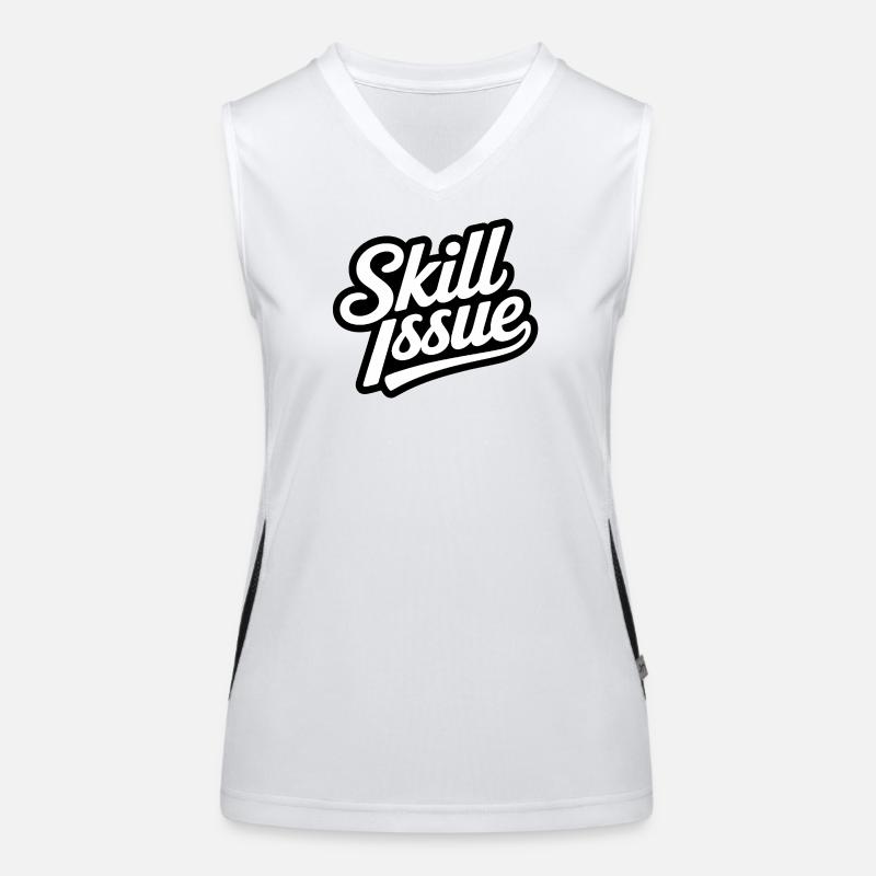 Skill-Problem - Lustige Gen Alpha Memes Funktionelles Kontrast-Tank Top für Frauen
